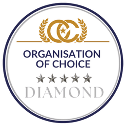 Organisation of Choice Diamond certification badge