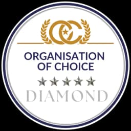 Organisation of Choice Diamond certification badge