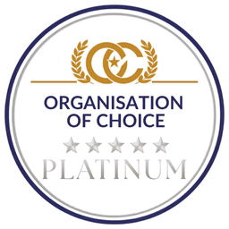 Organisation of Choice Platinum certification badge