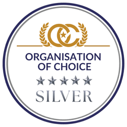 Organisation of Choice Silver certification badge